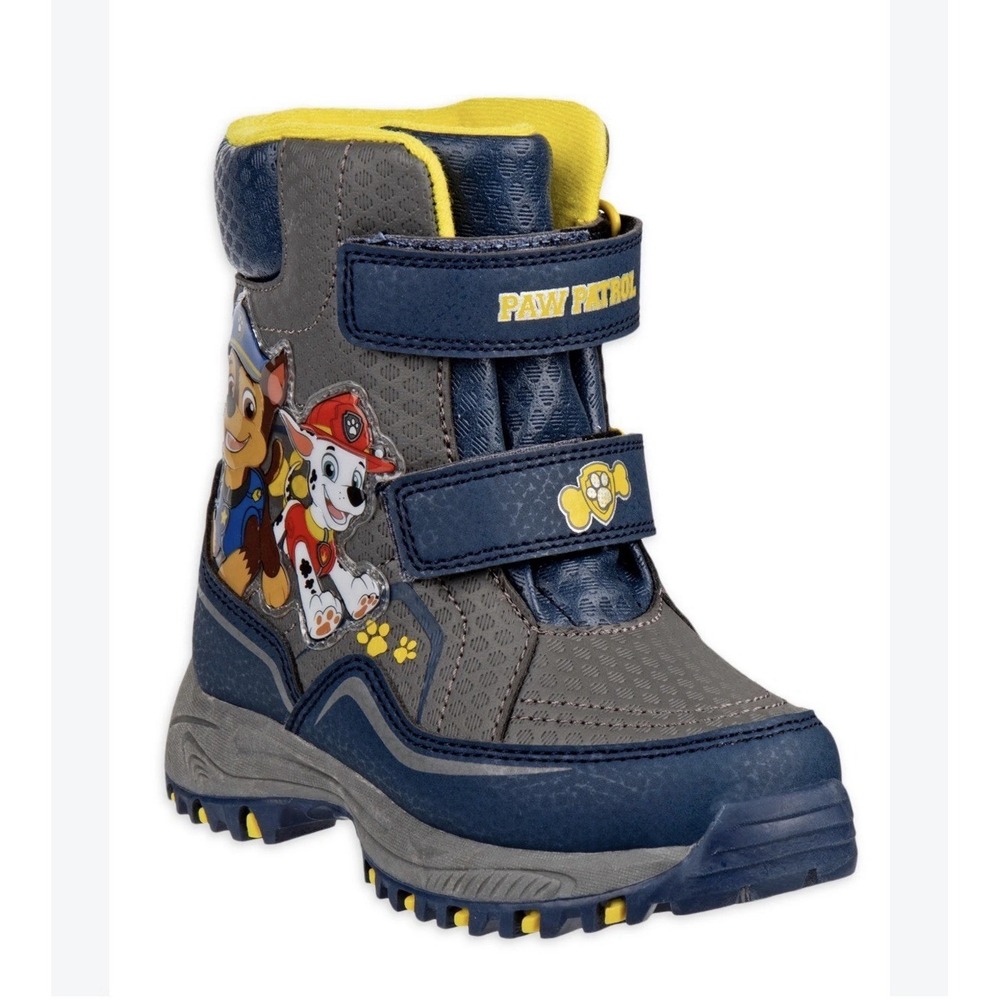 Nickelodeon Paw Patrol Snow Boots Blue Grey Toddler Size 7 Chase